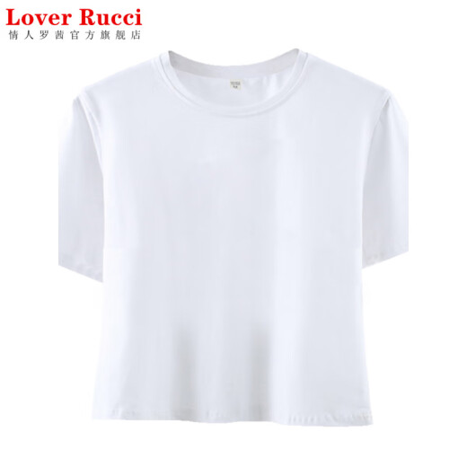 LOVER RUCCI白色短款短袖t恤女纯棉2025年新款夏季宽松正肩半袖上衣女小个子 KE693白色 M
