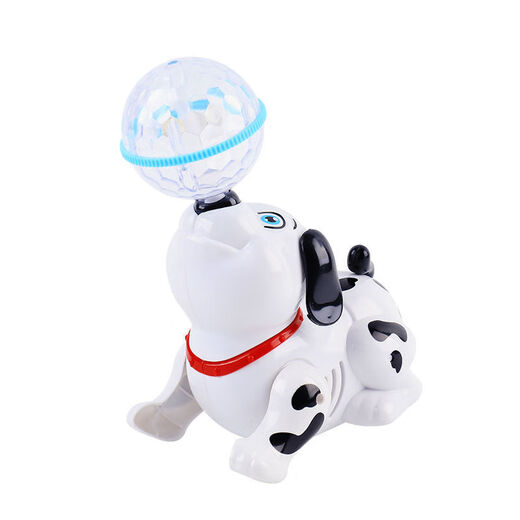 Mi Lan practices head-up toys for newborn babies and toddlers 0-3-6 three-four-month-old children 8 little month old babies to coax babies. Rotating puppy + charging set