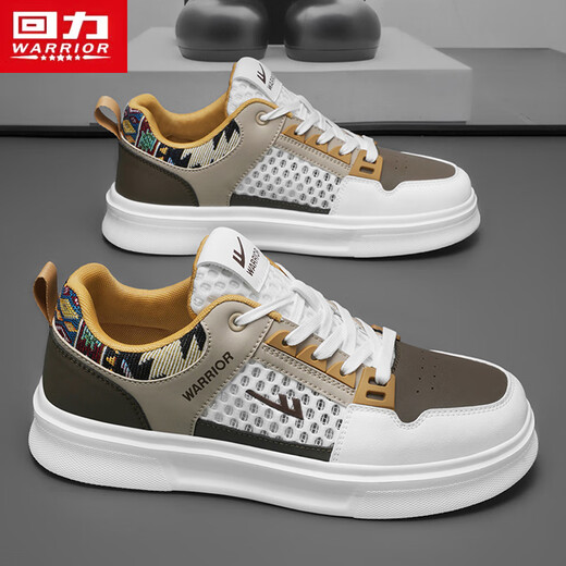 回力（Warrior）板鞋男百搭男鞋休闲运动鞋子男L699C 米/浅灰/褐 39