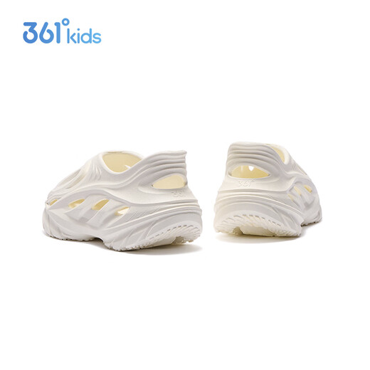 
361 children's hole shoes 25 summer men and women middle-aged children breathable soft and elastic water and land, one foot to pedal beach sandals white 38