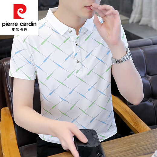 皮尔卡丹（pierre cardin）T恤男2025夏季新款宽松Polo衫短袖潮牌ins修身翻领百搭半袖体恤男 F9226卡其 M