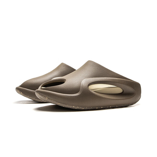LI-NING China Li Ning Yunyou Slay2.0 trendy and comfortable flip-flops brown teenagers and children's sandals AZSV009-4 35.5