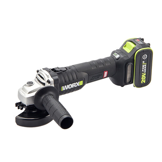 Worx Winkelschleifer bürstenloser Lithiumbatterie 835 Schleif- und Schnittmaschinenaufladbare Mühle Handmühle 806 4.0AH Eins elektrische Winkelschleife + Hammer 806 + 3884.0 Doppelte elektrische Schnelle Ladung
