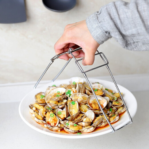 Japanese anti-scalding stainless steel bowl clamp, bowl clamp, steamed vegetable anti-slip plate clamp, iron plate clamp, plate lifter LXH clamp plate lifter