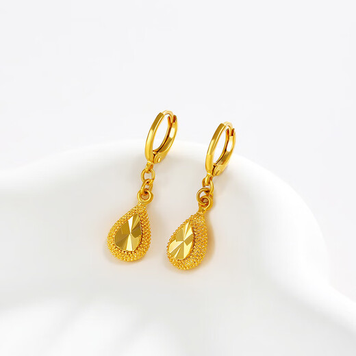 RSRDDY Old Phoenix Earrings Gold Drop Earrings Gold Store 999 Earrings Fashionable Women's Earrings 18k Gold 4.7g