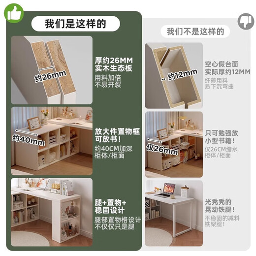 Eigenständiger Ecke Schreibtisch Studie Schreibtisch Schreibtisch Make-up Schreibtisch Schminktisch Schlafzimmer L-förmig