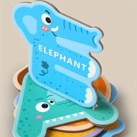 Cipu Children's Animal Letter Tiles magnétique Blackboard Baby Baby Magnetic Refrigerator Autocollants 26 ANGLAIS ÉDUCATION PLUS ÉDUCATION 3-6 ans