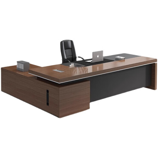 Minrui boss table manager table high-end president table simple modern high-end single table office desk chair executive desk manager 2.4 meters boss table