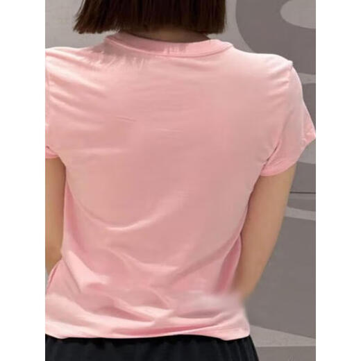 耐克（Nike）短袖T恤衫女装夏季新款时尚潮流运动服宽松透气休闲圆领上衣 FV5509-690粉色 M