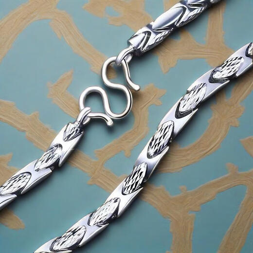 DL 1998 Fat Dong Lai same style platinum necklace men cool and handsome platinum pt950 platinum necklace pendant pt999 platinum model 62CM