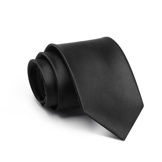 
Beautiful easy-to-tie tie for men without tying formal business tie for wedding groom best man wedding shirt zipper tie without knot [black glossy]