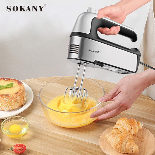 SOKANY新款6630打蛋器家用搅拌器自动奶油机打发器欧规 6630