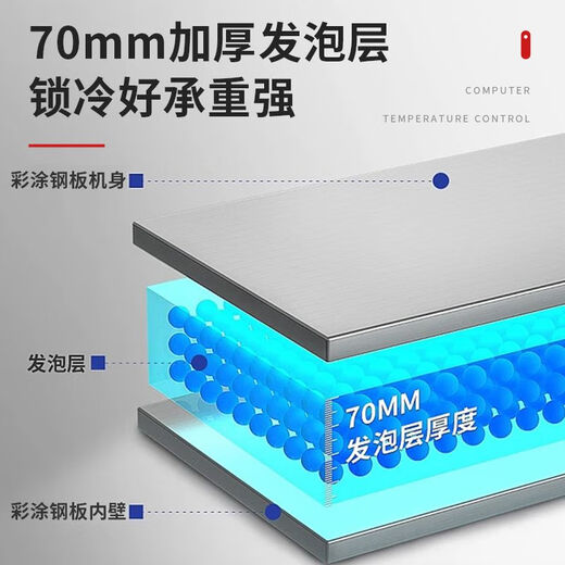 白雪 BAIUE稚乐大容量冰箱冷柜卧式冷藏家用双温冷冻正品两用小型商用 1098L2280*900*870