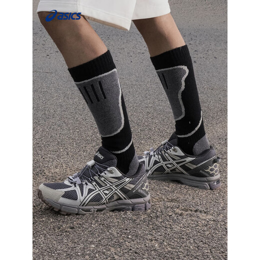 ASICS men's wear-resistant and breathable running shoes GEL-KAHANA 8 FL carbon black/grey 42