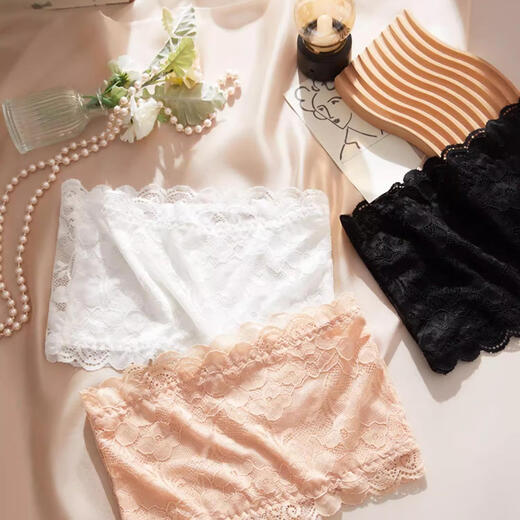 Beimuge Tube Bra Women's Summer Thin Style Wraps the Breast to Prevent Exposure and Cover the Small Breasts Gathered Inside Camisole Strapless Underwear White Breathable and Comfortable/Traceless Beautiful Back One Size 70-125Jin Jin is equal to 0.5 kg