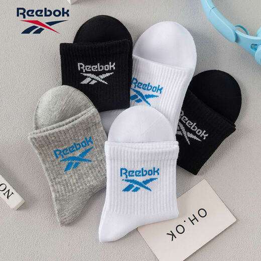 Reebok 25 летние подростки спортивные носки среднего спорта для мальчиков и девочек тонкие дышащие пота