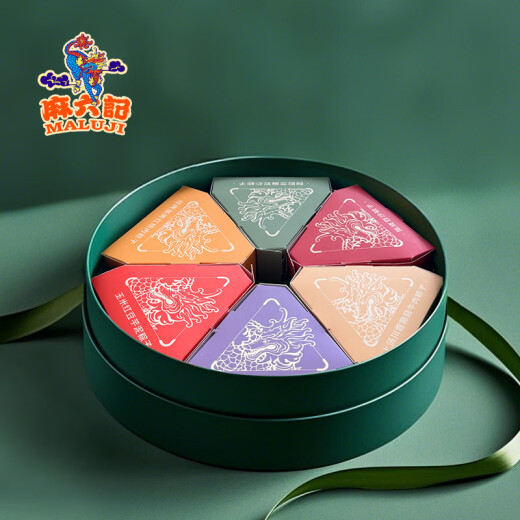 Ma Liuji Ma Liuji Festival de botes Dragon Zongzi Regalo Regalo 695G Egg salado Cerdo Cerdo Peel Taro Mash Frijoles y Donkey Gum Sesame Mushroom Beef Zongzi Regalo 695G*1