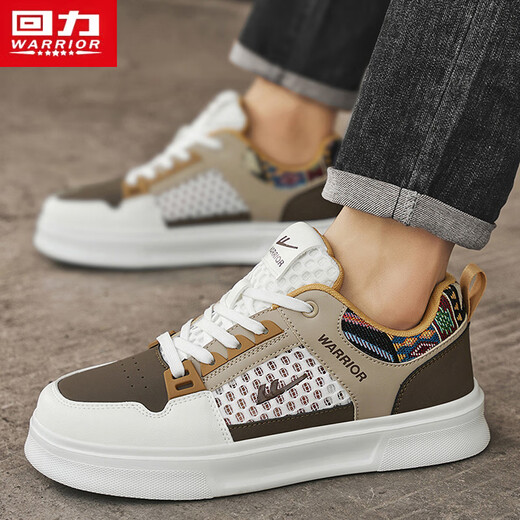回力（Warrior）板鞋男百搭男鞋休闲运动鞋子男L699C 米/浅灰/褐 39