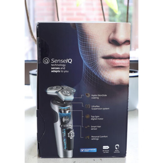 Philips Schwarzer Hive S9000 Ganzkörper Wäsche Waschen von Männern Elektroschütze Razor SP9841 9871 9885 SP9841 mit Reinigungseimer