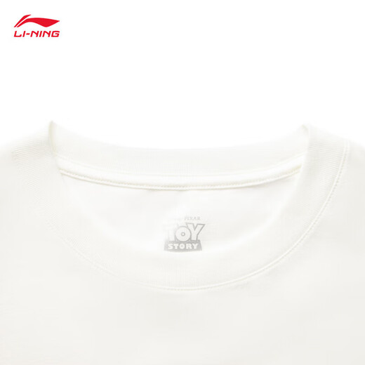 Li Ning Toy Story Contist Series 丨 Футболка мужская ледяная ледовлевая удобная увлажняющая и покачивая культурная рубашка с короткими рукавами AHSV687 Milky White-1 M (170)