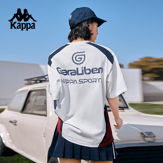 
Kappa (Kappa) back-to-back sports t-shirt for men's summer new casual short-sleeved American training top for women black-9902XL