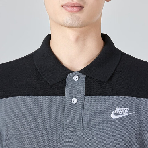 耐克（NIKE）POLO衫短袖翻领夏男士休闲健身刺绣条纹训练上衣运动T恤 FN3897-010 S /推荐100-120斤