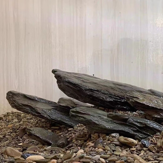 Pure natural stream stone fish tank landscaping stone flakes turtle basking back schist climbing pet rockery terrace landscaping stone 10Jin Jin is equal to 0.5kg 5-10cm schist size matching