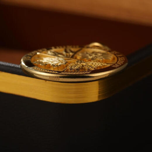 Sidayi Everything has a regular 999 pure gold pendant 18K gold platinum original design creative men's and women's gold medal necklace pure gold 999 small version