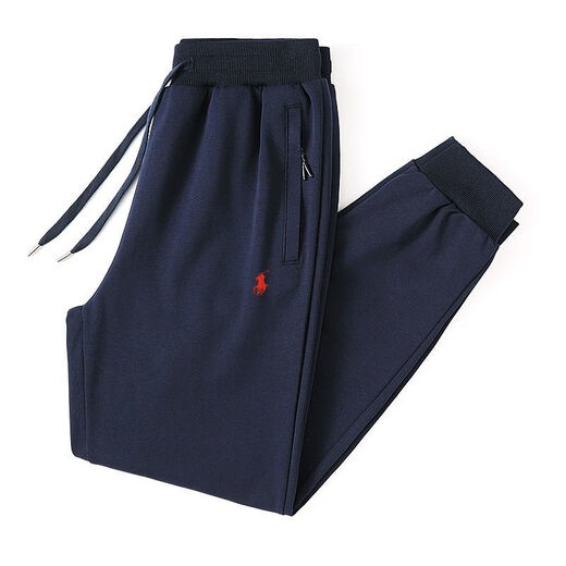 POLO SPORT American Ralph Lauren 2025 spring new style horse logo embroidered pure cotton loose casual pants large size legged trousers black/straight 3XL