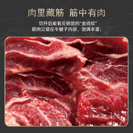 Yueshengzhai PLUS Subsidy Popular Chilled Australian Grain-Fed Beef Tendon 800g Date Super Fresh Fresh Beef