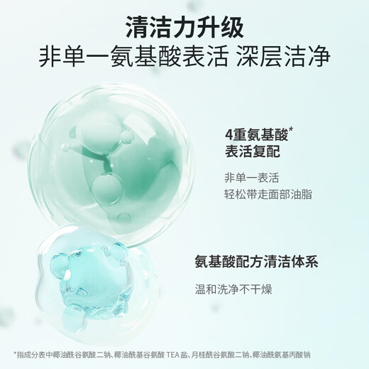 Zhenlis Facial Cleanser Amino Acid Cleanser Mousse 2.0 Foam Facial Cleanser Deep Cleanser Gentle and Not Irritating Men and Women [Formal Clothing + Supplementary Clothing] 320ml
