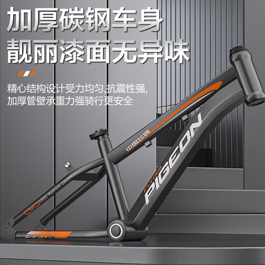 Flying Pigeon Youth Bicycle 6-12-18 Years Old Male and Female Student Competition Grade Mountain Bike Gray 24-inch Transmission Body