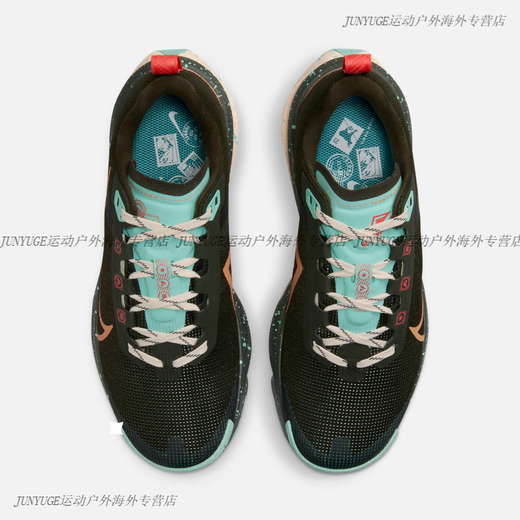 耐克（NIKE）TERRA KIGER 9女子越野跑步鞋赤足体验DR2694 300红杉绿_琥珀棕_上升翠绿_冰番 35.5