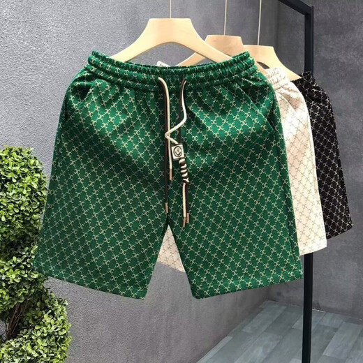 Guanmao Pei Shorts Herren trendy Sommer neue Sportarten und lässige amerikanische Briefe Vielseitige x838-schwarze m