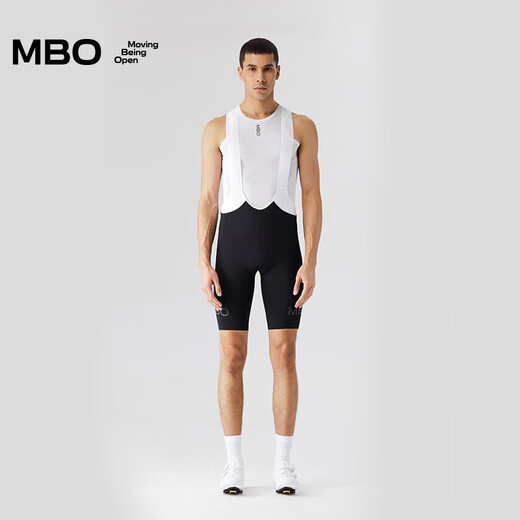MBO Summer Men's Double Arrow Zero-Sense Bib Cycling Shorts T302 Mountain Road Cycling Jersey Black L