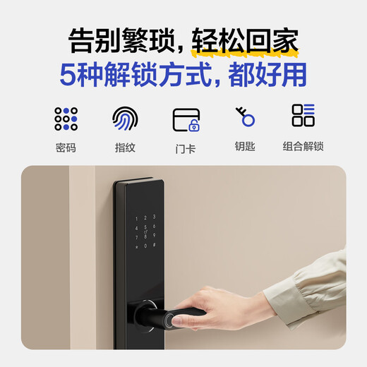 
Leader Haier Smart Home Smart Door Lock E200 Fingerprint Password Lock Smart Lock Electronic Lock Home Entry Security Door Lock Haier Smart Door Lock E200