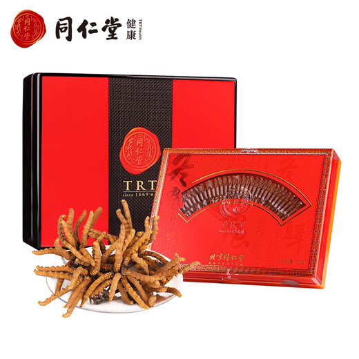
Tongrentang Tongrentang Tibetan wild cordyceps about 4 roots/g10g about 40 roots Cordyceps gift box same price 618