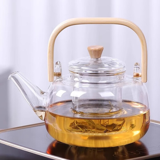 Haofeng 2025 new glass teapot complete tea set set teapot steaming all-in-one household teapot as a gift