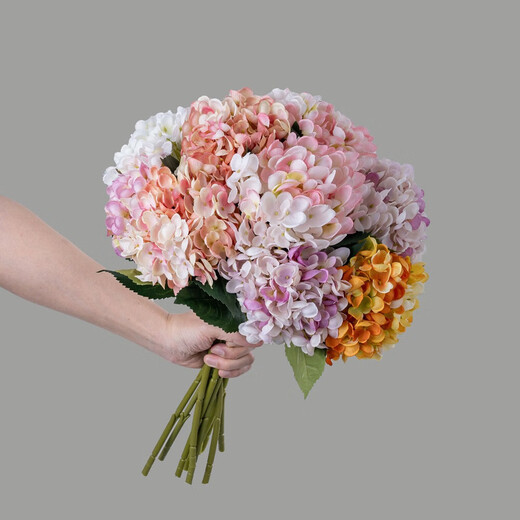 仿真花绣球ins家庭装饰婚庆手捧花路引花墙假花 浅蓝