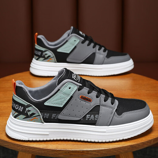 
Changxiang Huili 2025 spring men's shoes new breathable white shoes men's trendy versatile thick sole sports and casual board shoes trendy shoes 9195 white 39