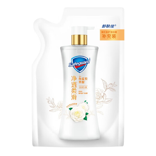 Safeguard Cleansing Shower Gel Camellia Scent 200g Contains Squalane Smooth and Long-lasting Fragrance