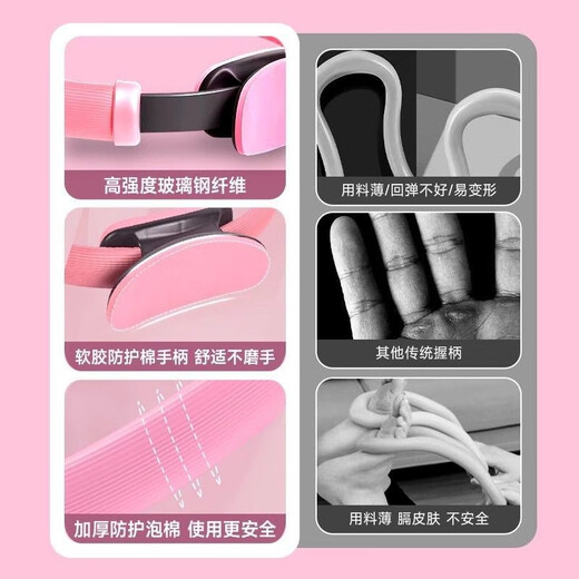 Pilates circle resistance circle leg yoga resistance circle thigh muscle training equipment magic fitness ring for the elderly blue