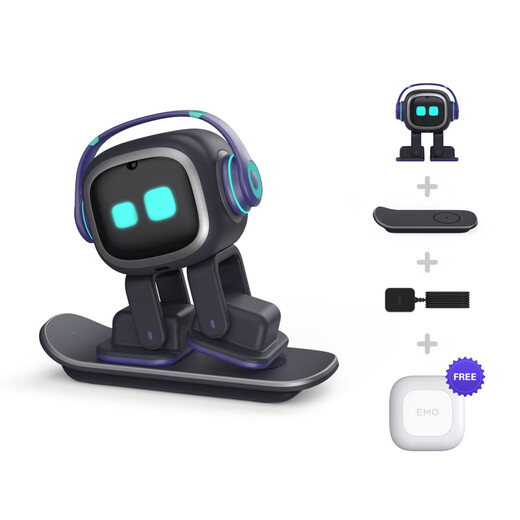 Living.aiemo Robot intelligent Aibi Desktop Electronic Pet Ai Voice interactive Robot émotionnel vivant Aibi Paiement complet [Arrivé dans environ 3 semaines]