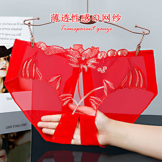 Yan Beiwei modal sexy Persönlichkeit Unterwäsche für Frauen charmante Unterwäsche für Frauen fett mm große Taillennetz Shorts Open-Set Slips 838 Schwarz und Rot 1 2xl 150-170jin [Jin gleich 0,5 kg]