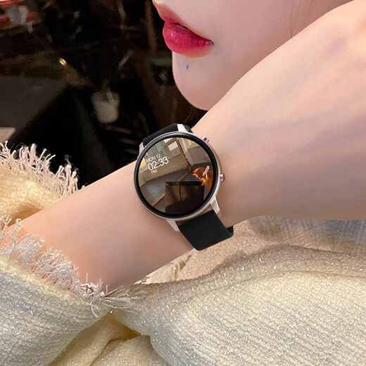 小米机通用Watch S4智能手表打电话监测血压心率健康运动跑步手环 雾霾粉【24h健康监测·支付·高清通话·语音助手·