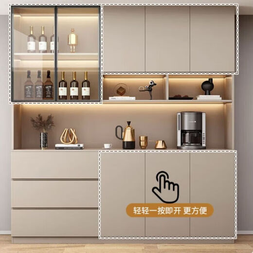 
Pupan wine cabinet partition cabinet dining side cabinet integrated wall home living room display cabinet entrance cabinet shoe cabinet storage cabinet decoration cabinet style 12240*40*220