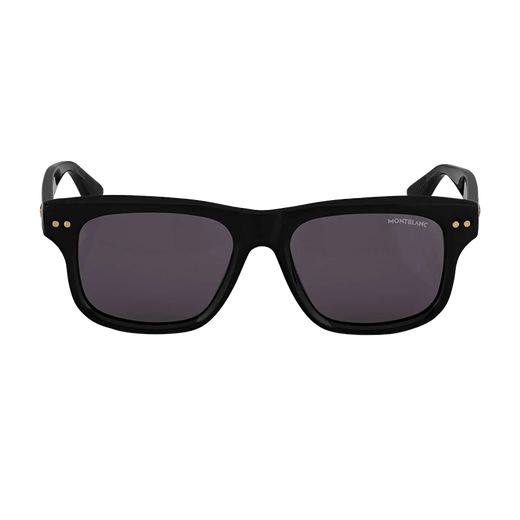 Montblanc MONTBLANC black acetate frame rectangular sunglasses glasses 133438 New Year gift