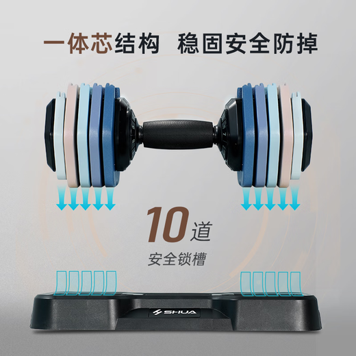 Shuhua (shua) pesa de peso ajustable para el equipo de fitness profesional ajuste de fitness ajuste rápido ejercicio de entrenamiento de fuerza multifuncional q690 5.6 kg (obsidian negro) soltero