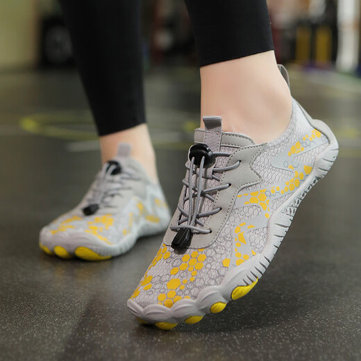 Tibetan beauty era indoor fitness shoes women's five-finger shoes yoga Pilates comprehensive training barefoot non-slip sports shoes running training shoes pink fitness/wear-resistant/non-slip 37 regular size shot