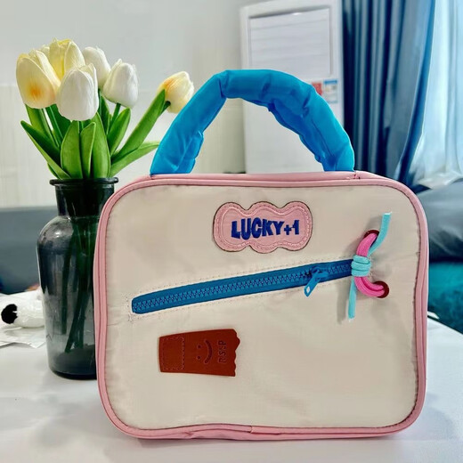 Chengyang toiletry bag for women, portable, large capacity, high-end, contrasting color, foldable toiletry storage bag, contrasting color toiletry bag